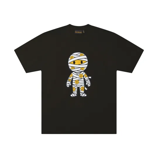 Draw House SS26 Mummy простая и удобная классическая футболка с улыбающимся лицом, несексистская футболка с круглым вырезом и короткими рукавами для пар, одинаковый стиль для мужчин и женщин
