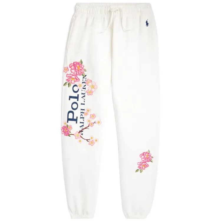 Polo Ralph Lauren SS23 Knitted Sweatpants Women's White