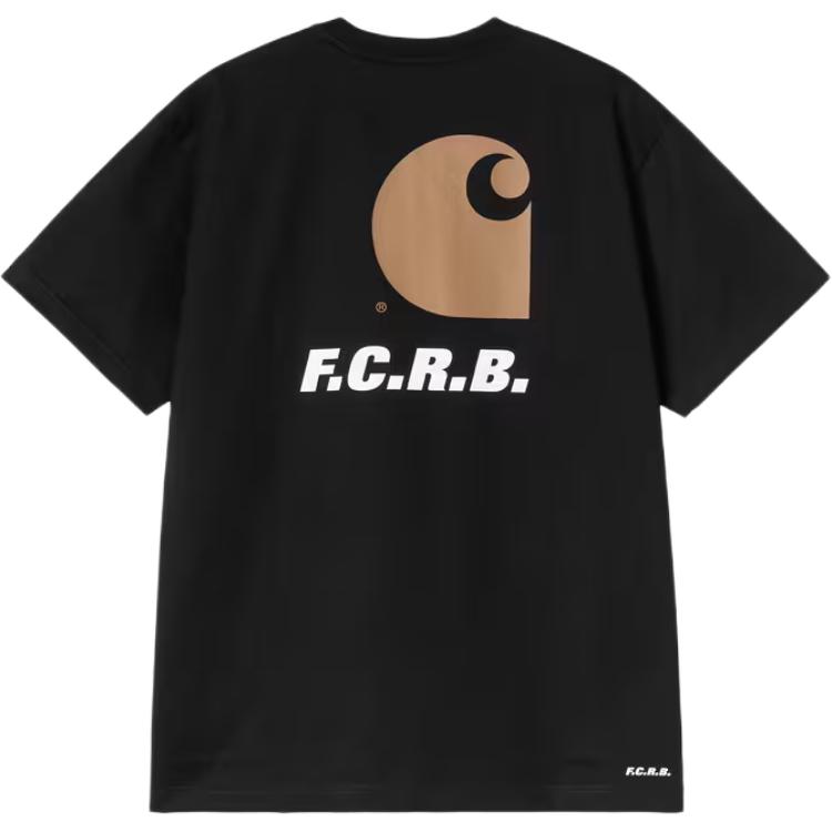 Футболка Carhartt WIP × F.C Real Bristol SS26 Pocket S/S Tee (черная)