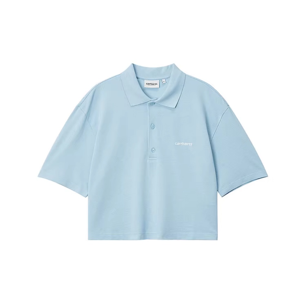 Женское поло Carhartt WIP Polo Shirt (голубое)