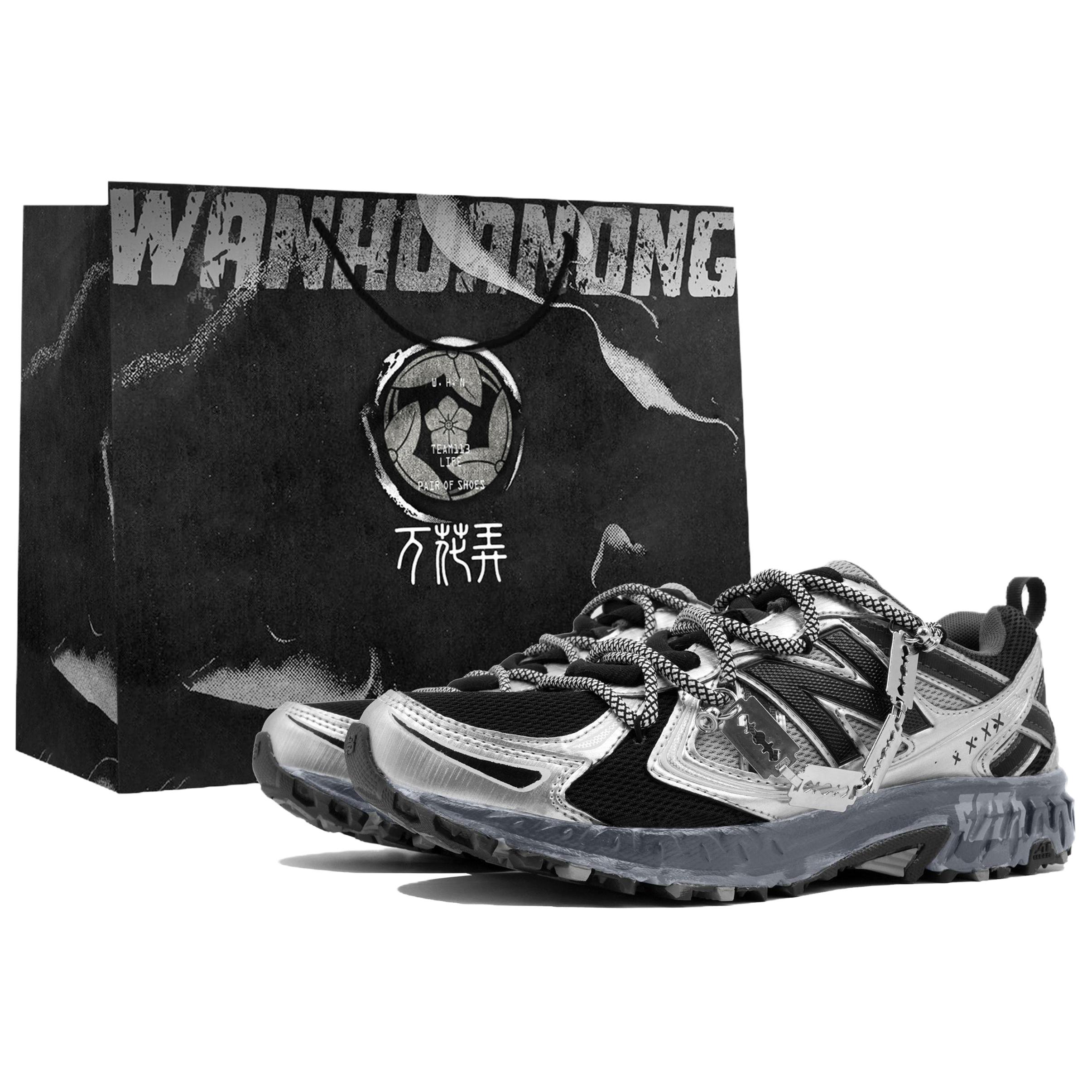 New Balance NB 410 V5 Cushioning Slip Resistant Low top Running Shoes Unisex Silver