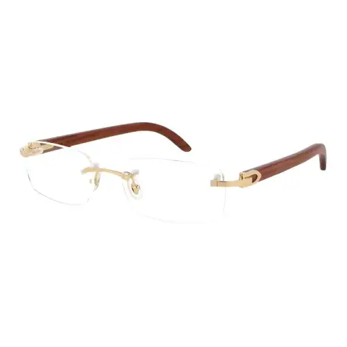 Cartier Rectangle Rimless Glasses