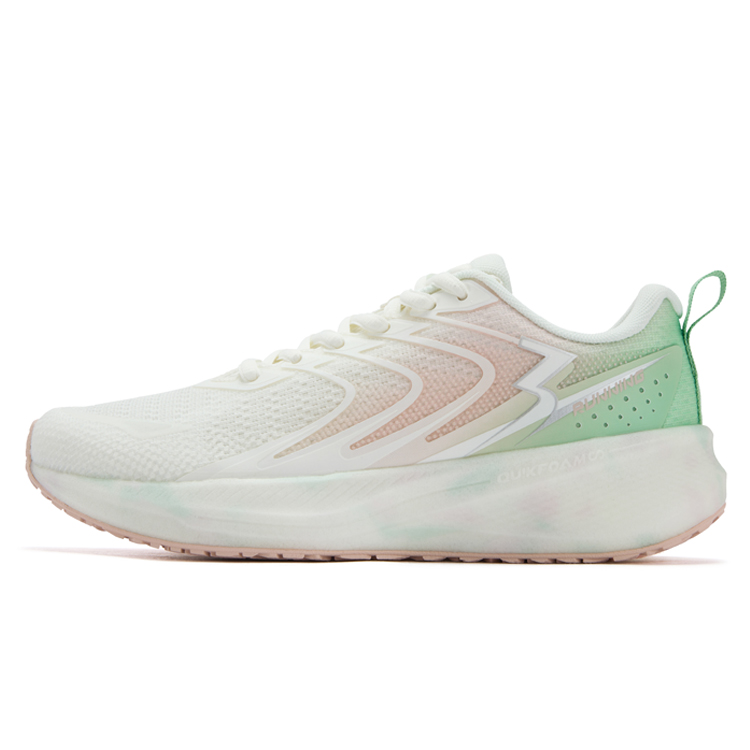 361° Slip Resistant Abrasion Resistant Coverage Low top Casual Training Sprint Running Shoes Women’s White Pink Green