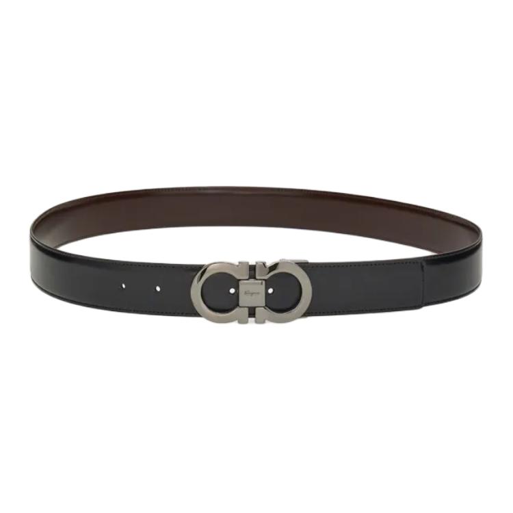 Ferragamo Gancini Reversible Leather Belt