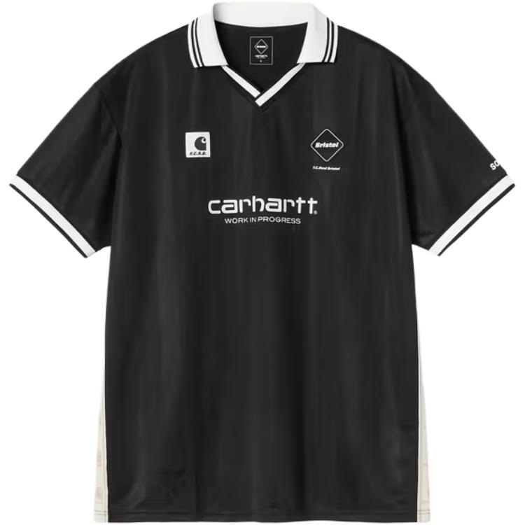 Футболка Carhartt WIP × F.C.Real Bristol SS26 Game Shirt (черная)