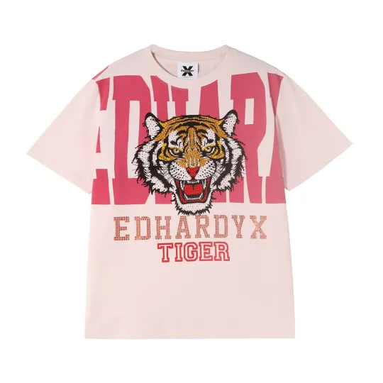 ED HARDY X T Shirts Unisex Crew Neck Moderate Straight Fit