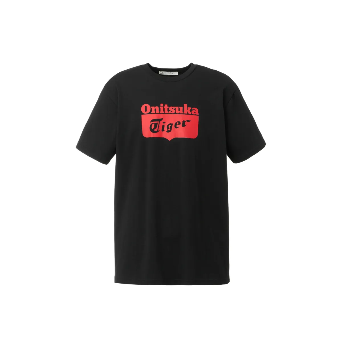 Onitsuka Tiger LOGO TEE Short Sleeved T Shirts Unisex Black/Red