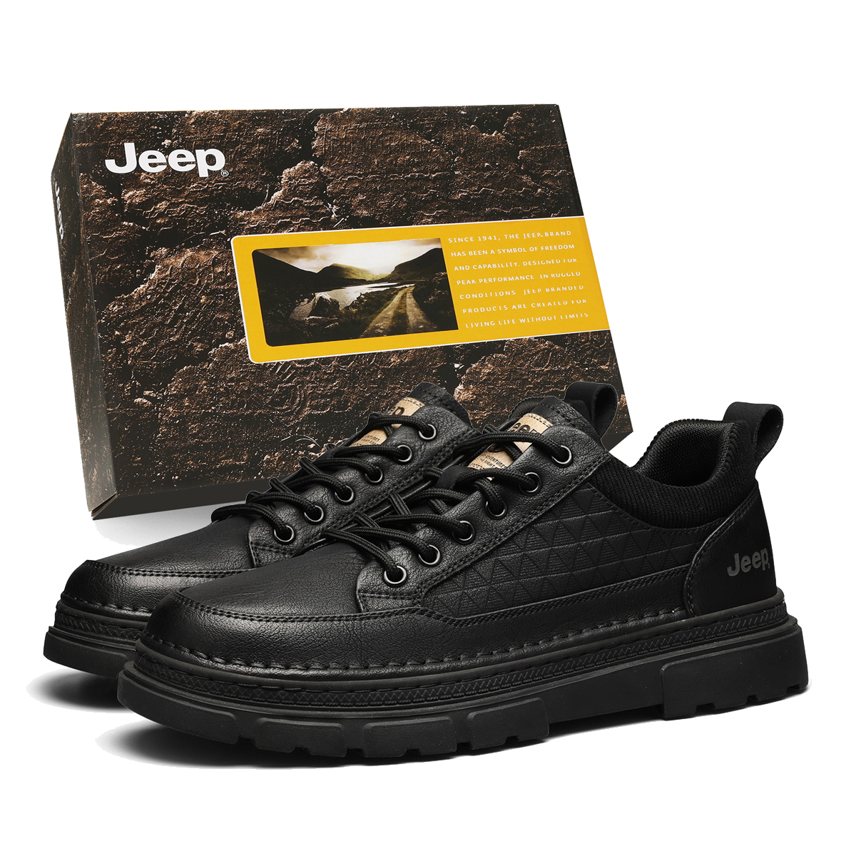Мужские кеды Jeep (коричневые)