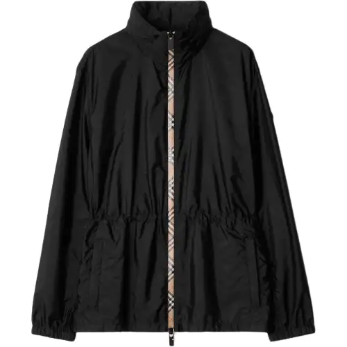 Burberry logo-patch jacket