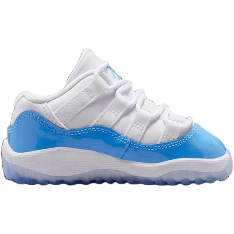 Кроссовки Jordan Air Jordan 11 Retro Low (бело-синие) — 白色/大学蓝 — фото 2