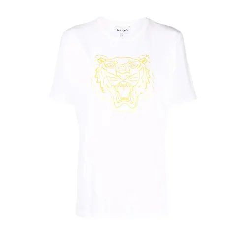 KENZO Drop Shoulder Sleeve T Shirt Women's White