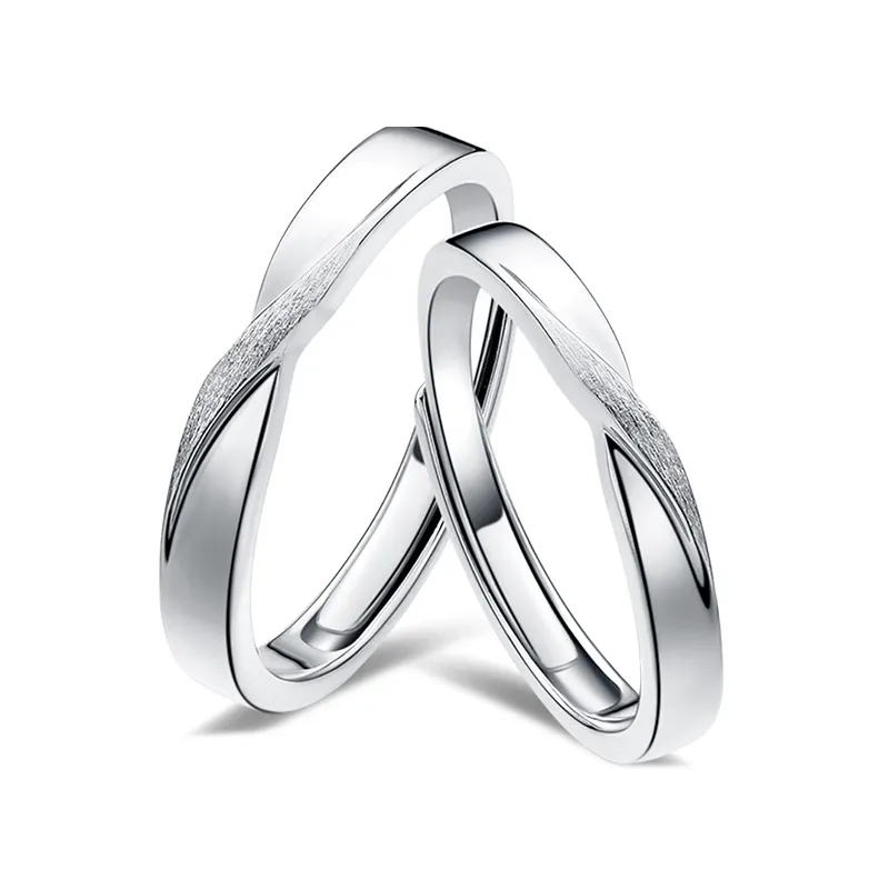 FANCI 925 Sterling Silver Ring Pair Unisex