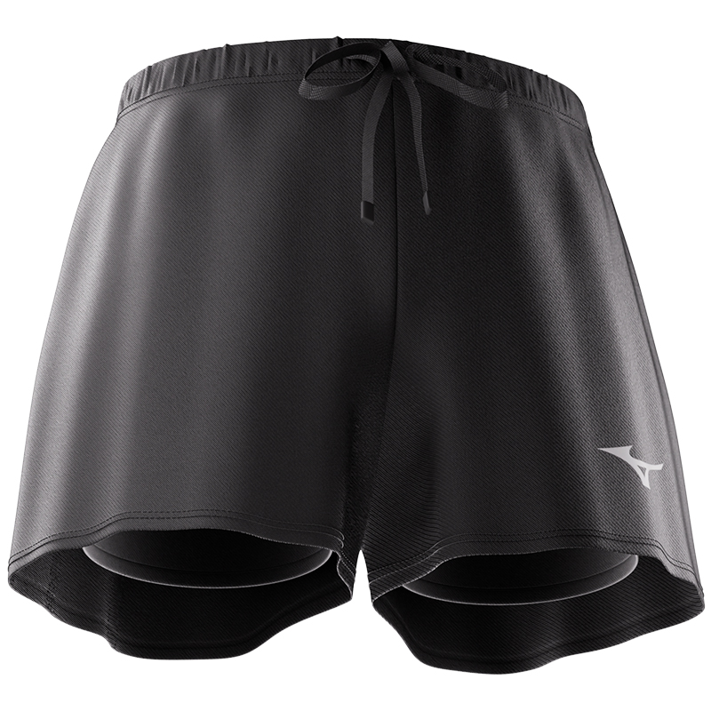 Мужские шорты Mizuno двойные (черные)
