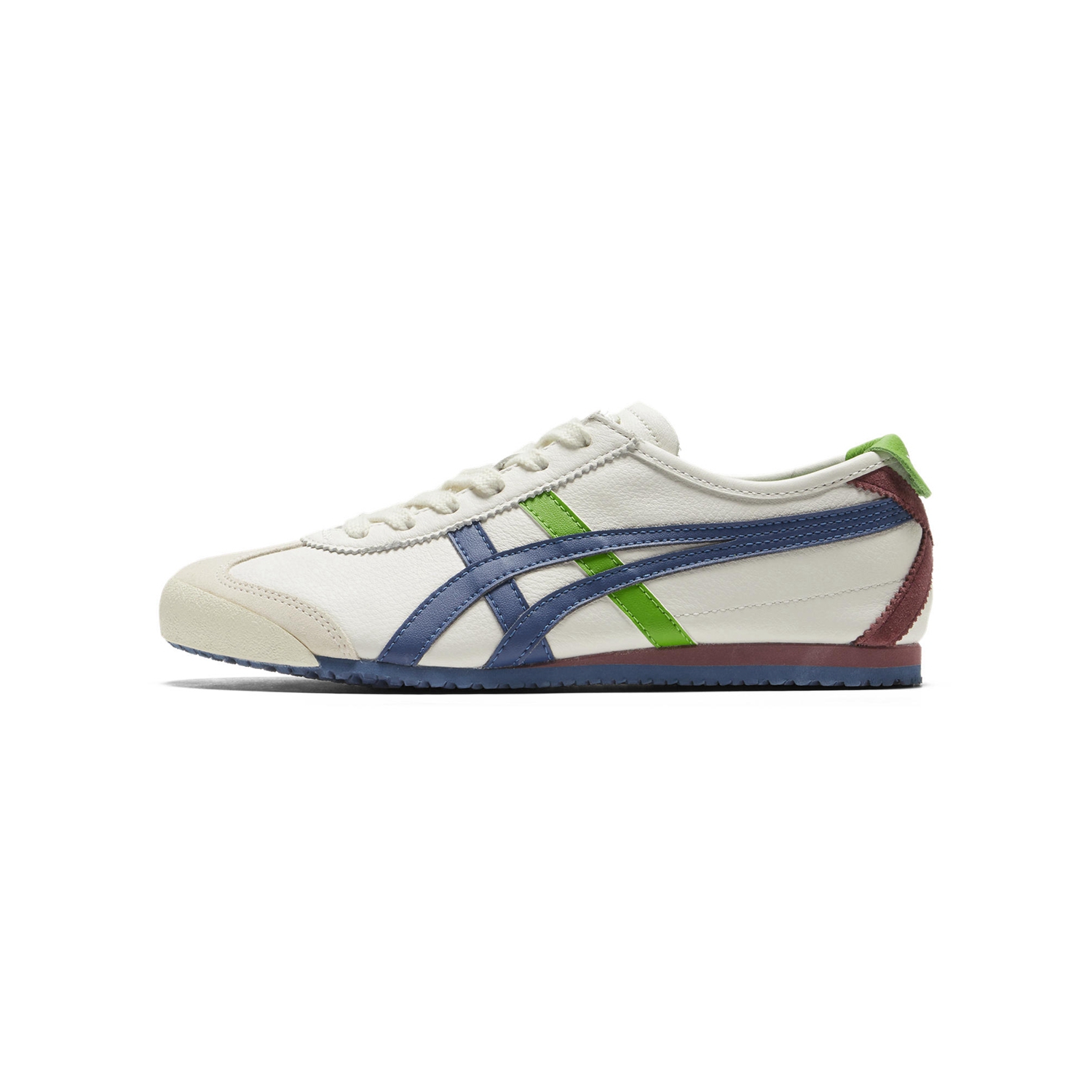 Onitsuka Tiger Onitsuka Tiger MEXICO 66, comfortable and versatile, classic retro, wear-resistant and breathable, low-top casual running shoes, same style for men and women, off-white blue