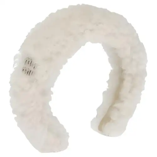 MIU MIU Elastic design white headband