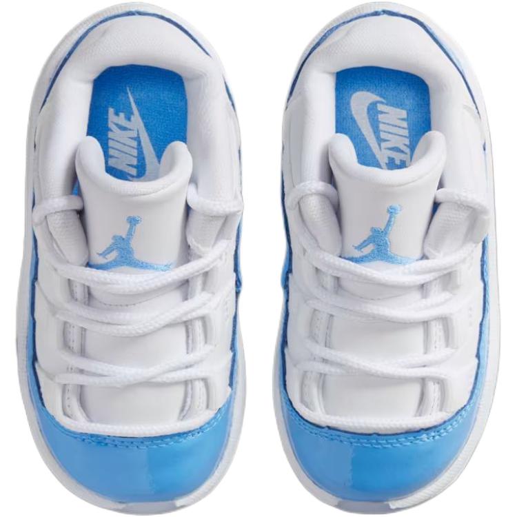 Кроссовки Jordan Air Jordan 11 Retro Low (бело-синие) — 白色/大学蓝 — фото 4
