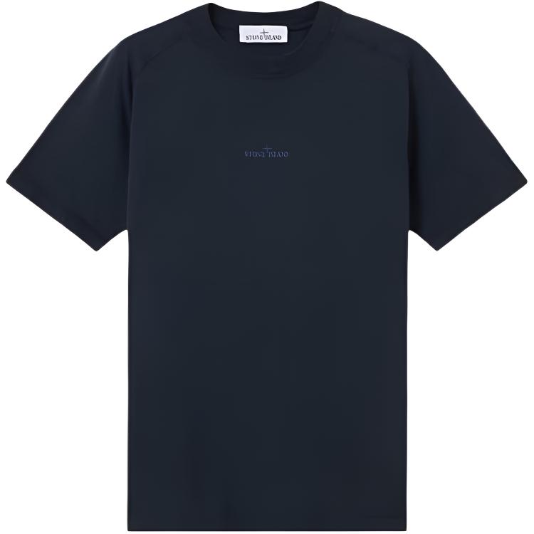 Мужская футболка STONE ISLAND (синяя)