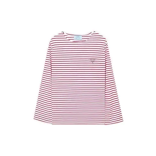 PRADA T Shirts Women's Red Crew Neck