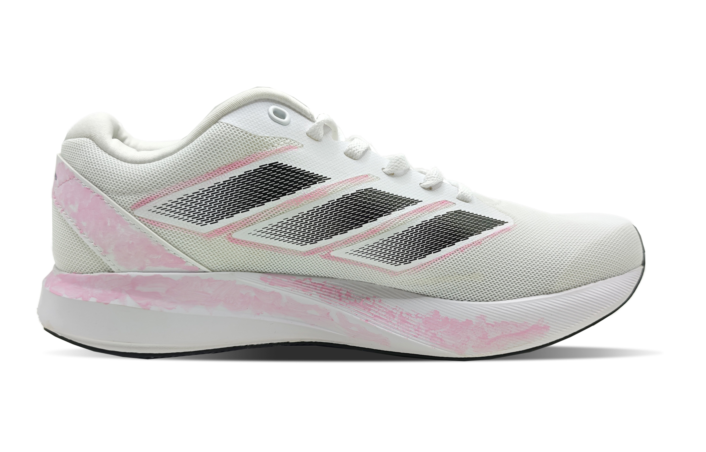 Adidas Duramo RC Cushioning Slip Resistant Breathable Low top Physical Fitness Test & Exam Running Shoes Unisex Pink