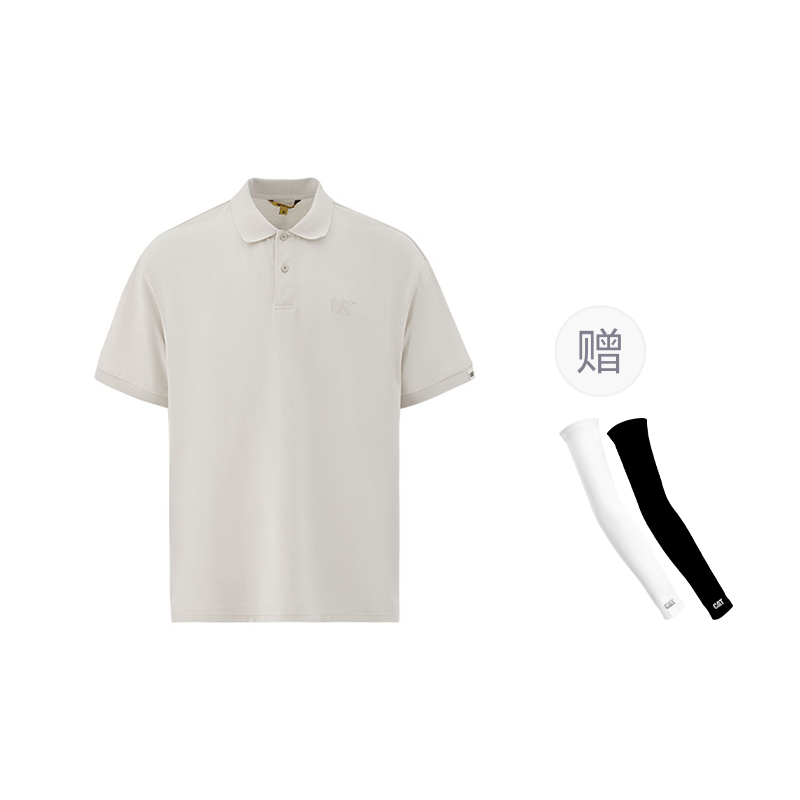 Рубашка CAT SS25 Polo (бежевый) — фото 14