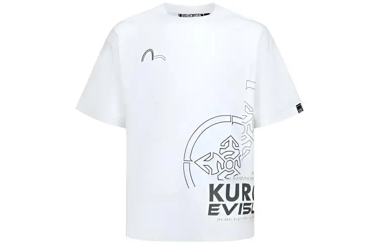 EVISU T Shirts Men's Crew Neck Moderate Straight Fit