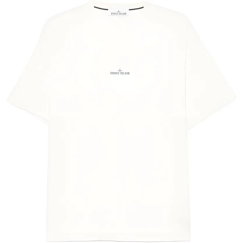 STONE ISLAND Logo Printed Crewneck T Shirt