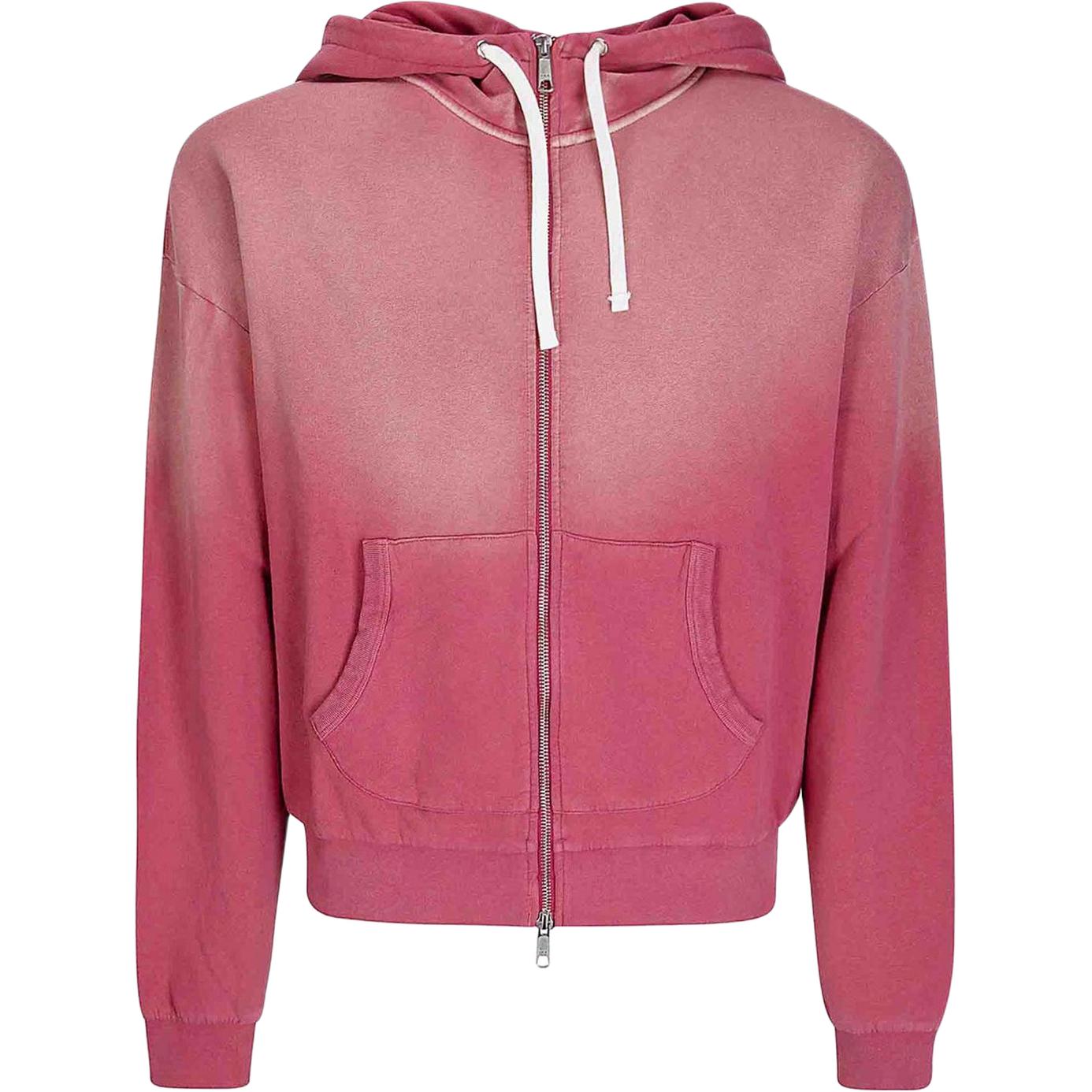 Мужское худи Brain Brain Dead Padded Elbow Zip-Up Hoodie (кирпично-красное)