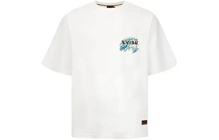 EVISU Drop Shoulder Sleeve T-Shirt Men's