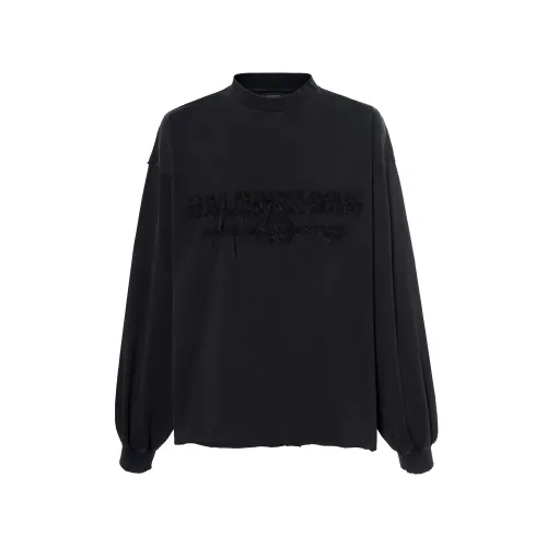 Balenciaga SS25 T Shirt Regular Fit Unisex Dark Gray