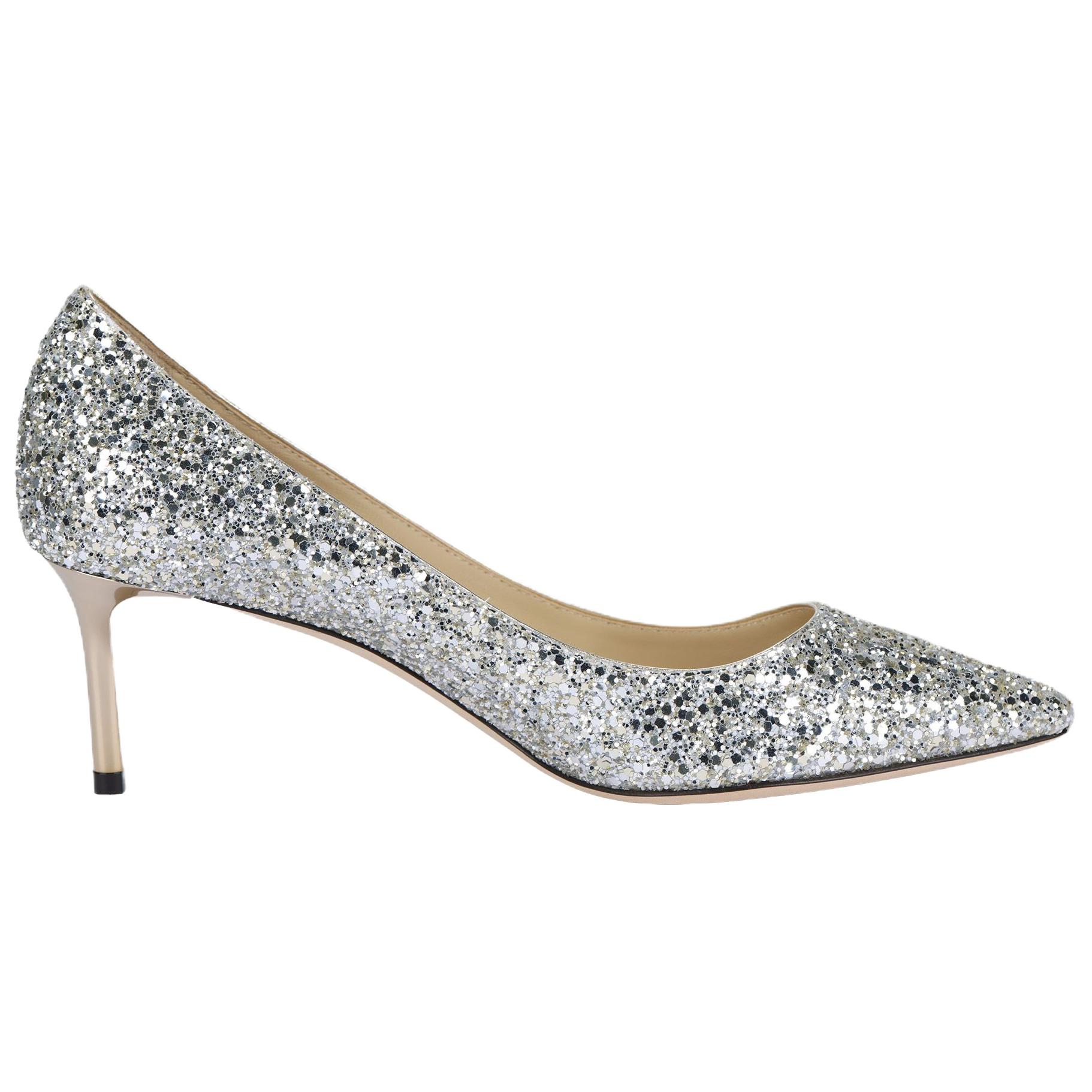 Jimmy Choo Romy 60 Leather Slim Heel High Heels 6cm Women's Champagne