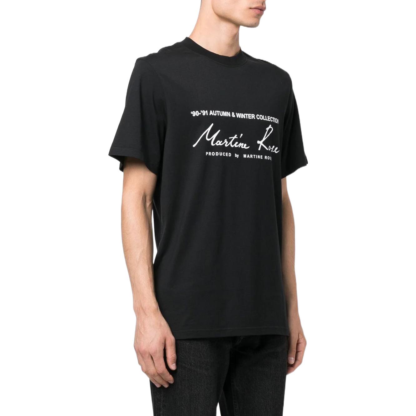 Футболка Martine rose FW22 LogoT (черная) — Черный — фото 2