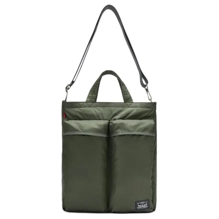 Levi's Nylon Tote Handbags Men's Olive Green