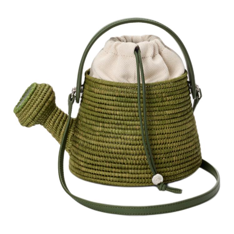 Женская сумка LOEWE Watering Can Canutillo (зеленая)