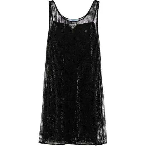 PRADA Sleeveless Dress Women's Black