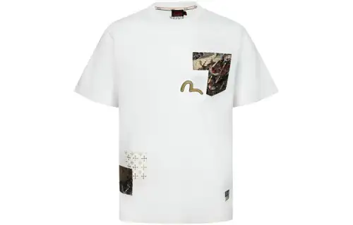 EVISU T Shirts Unisex Crew Neck Moderate Straight Fit