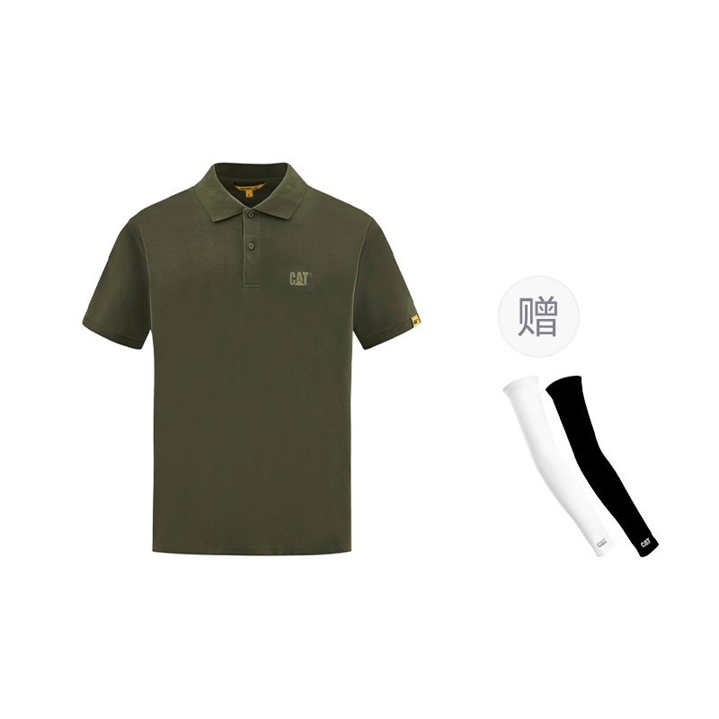 Рубашка CAT SS25 Polo (бежевый) — фото 15