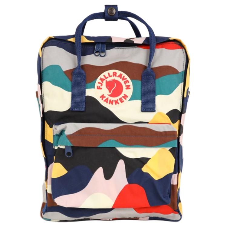 Fjallraven Camouflage coloring book with zipper, multicoloured backpack for men and women, print, polyester, for beloved