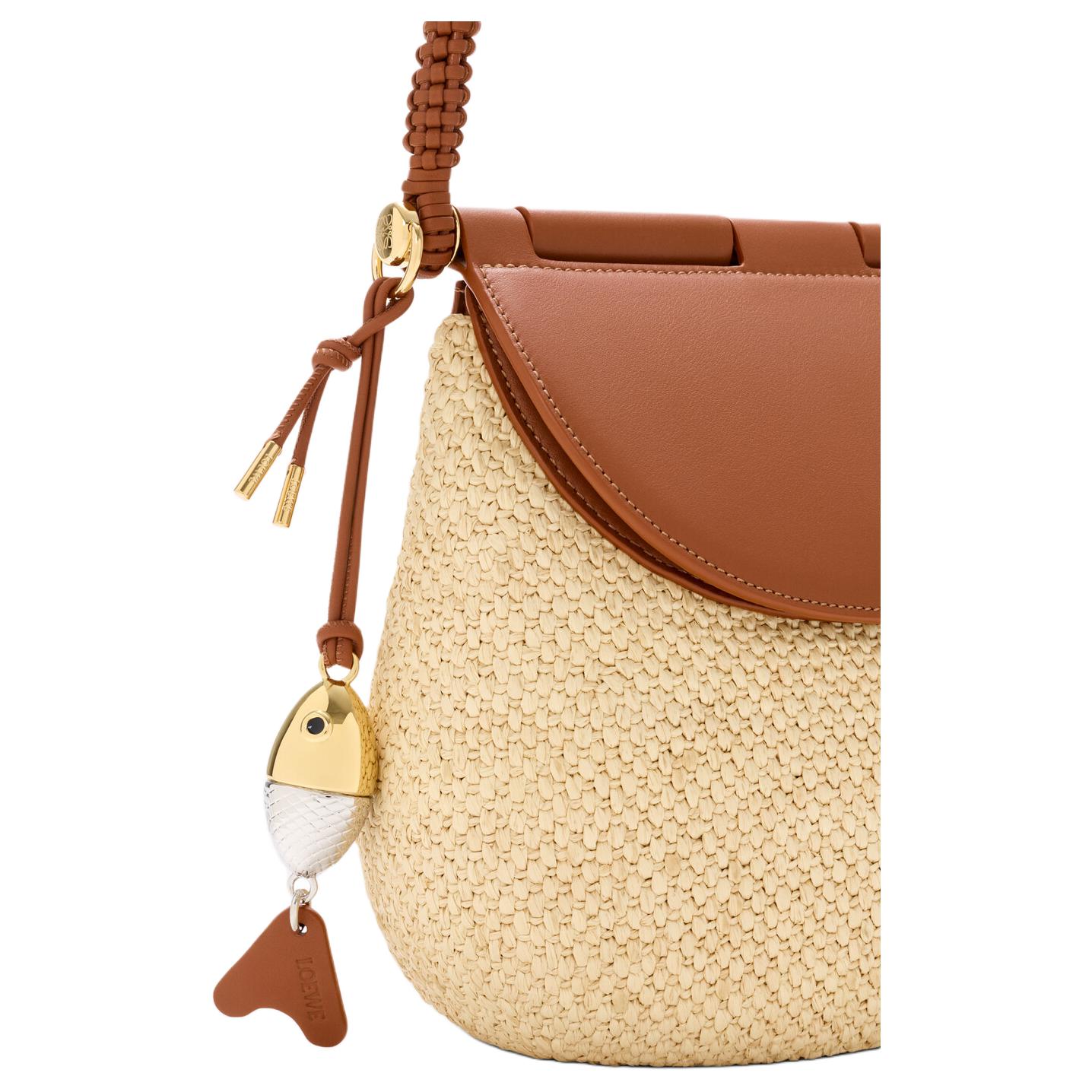 Женская сумка LOEWE Pescador (бежево-коричневая) — фото 6