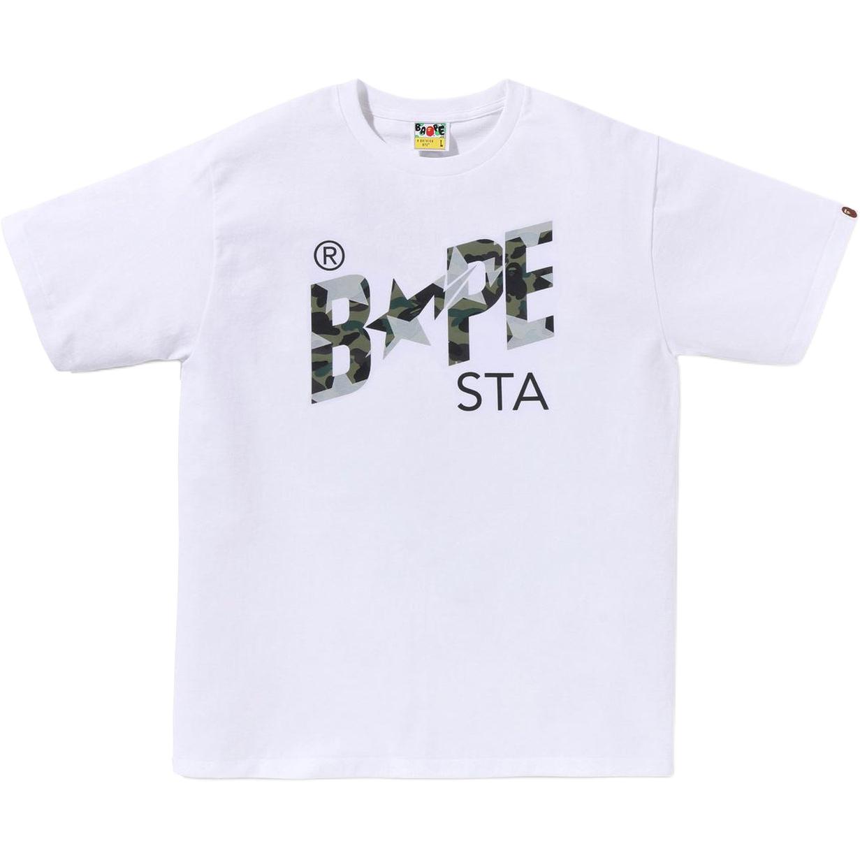 Мужская футболка A BATHING APE 1M30-210-024 (камуфляжная со звездами)