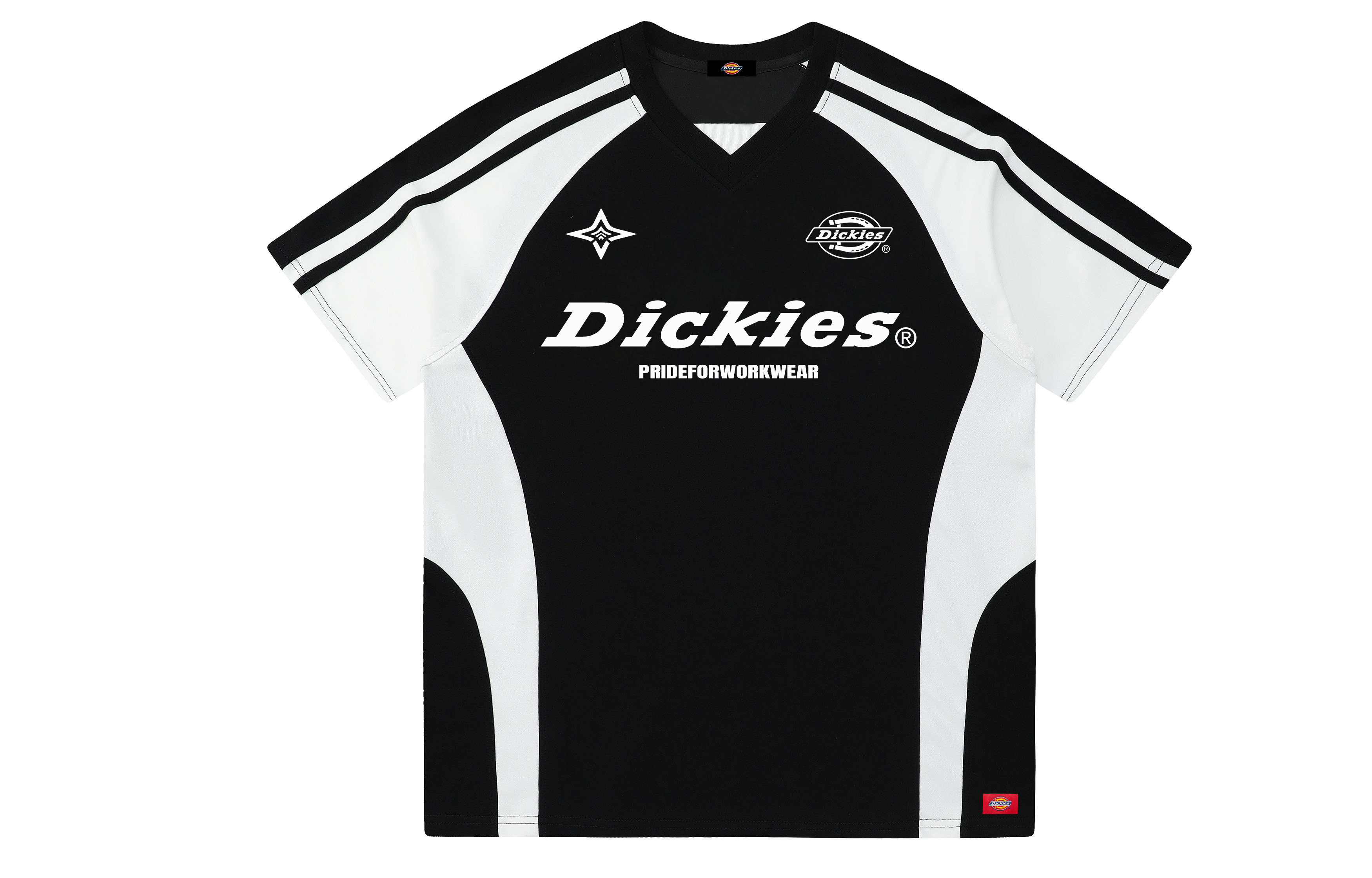 Футболка Dickies Raglan Sleeve (черно-белая)