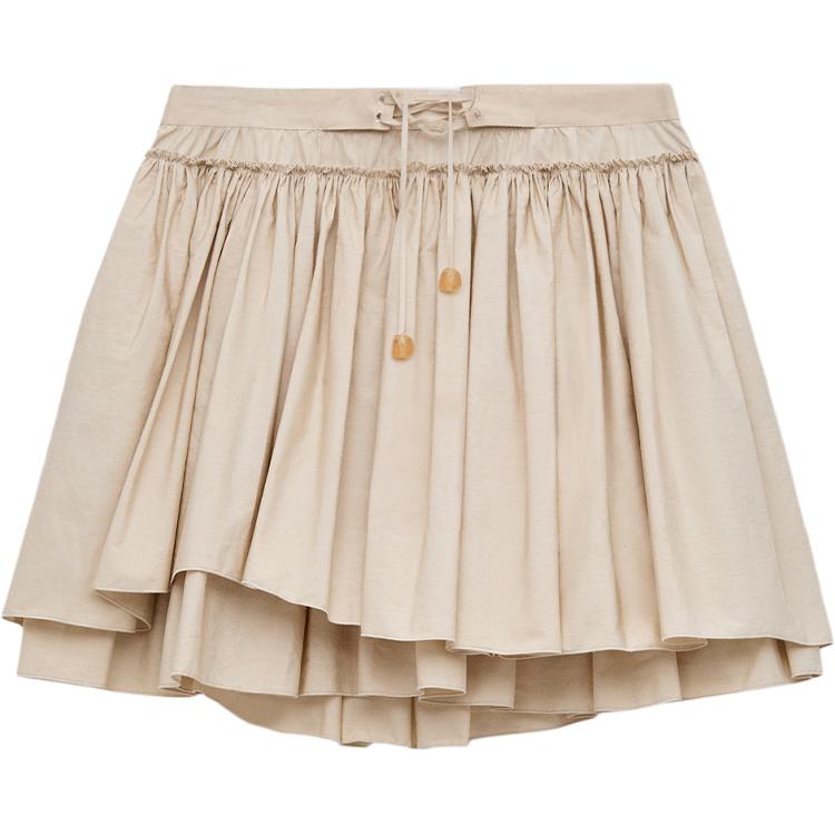Женская юбка LOEWE SS26 (бежевая)