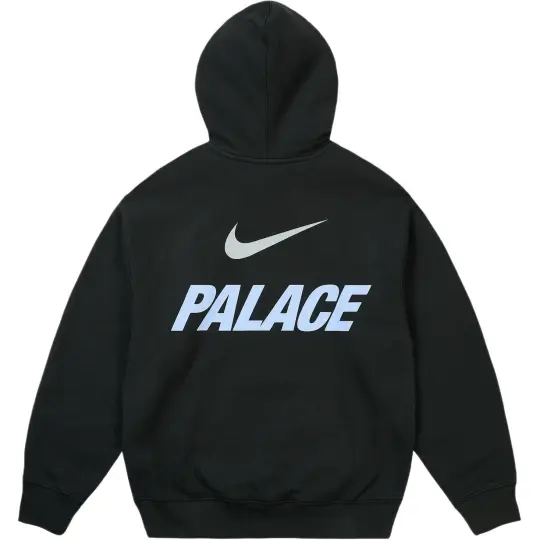 PALACE × Nike совместная модель SS26 DROP10 FONT SWOOSH HOOD, свободная заниженная линия плеча, удобная, мягкая и теплая толстовка с длинными рукавами, одинаковый стиль для мужчин и женщин