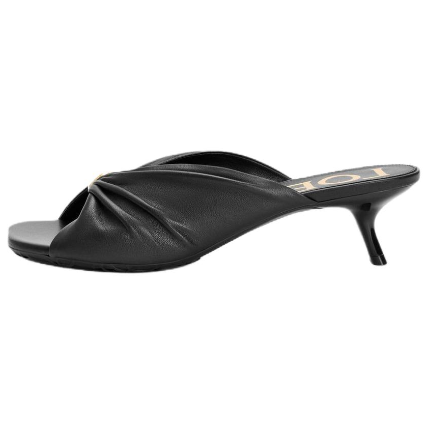 Женские сабо LOEWE LOEWE Pebble Soft 4.5cm (черные)