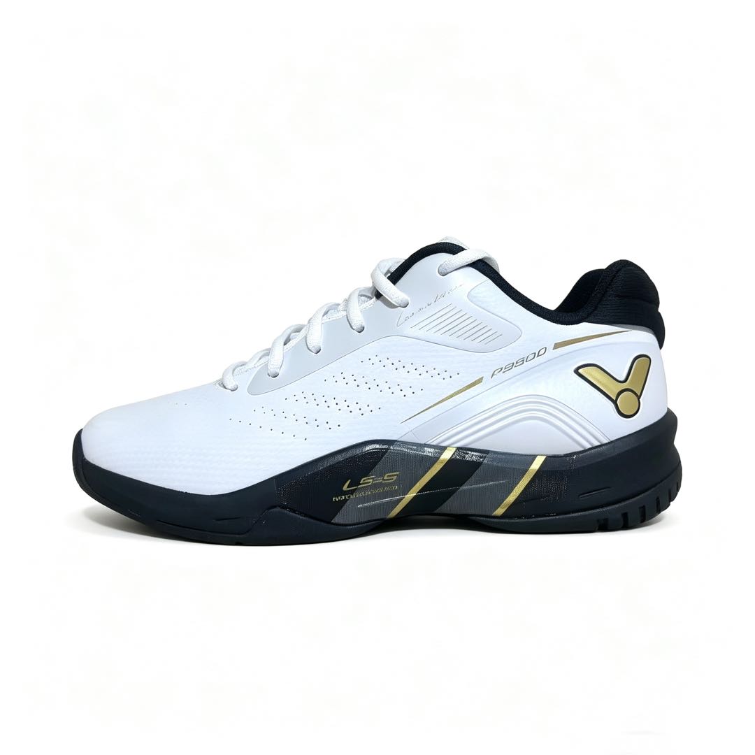 VICTOR Cushioning Slip Resistant Abrasion Resistant Breathable Support Low top Badminton Shoes Unisex White Black