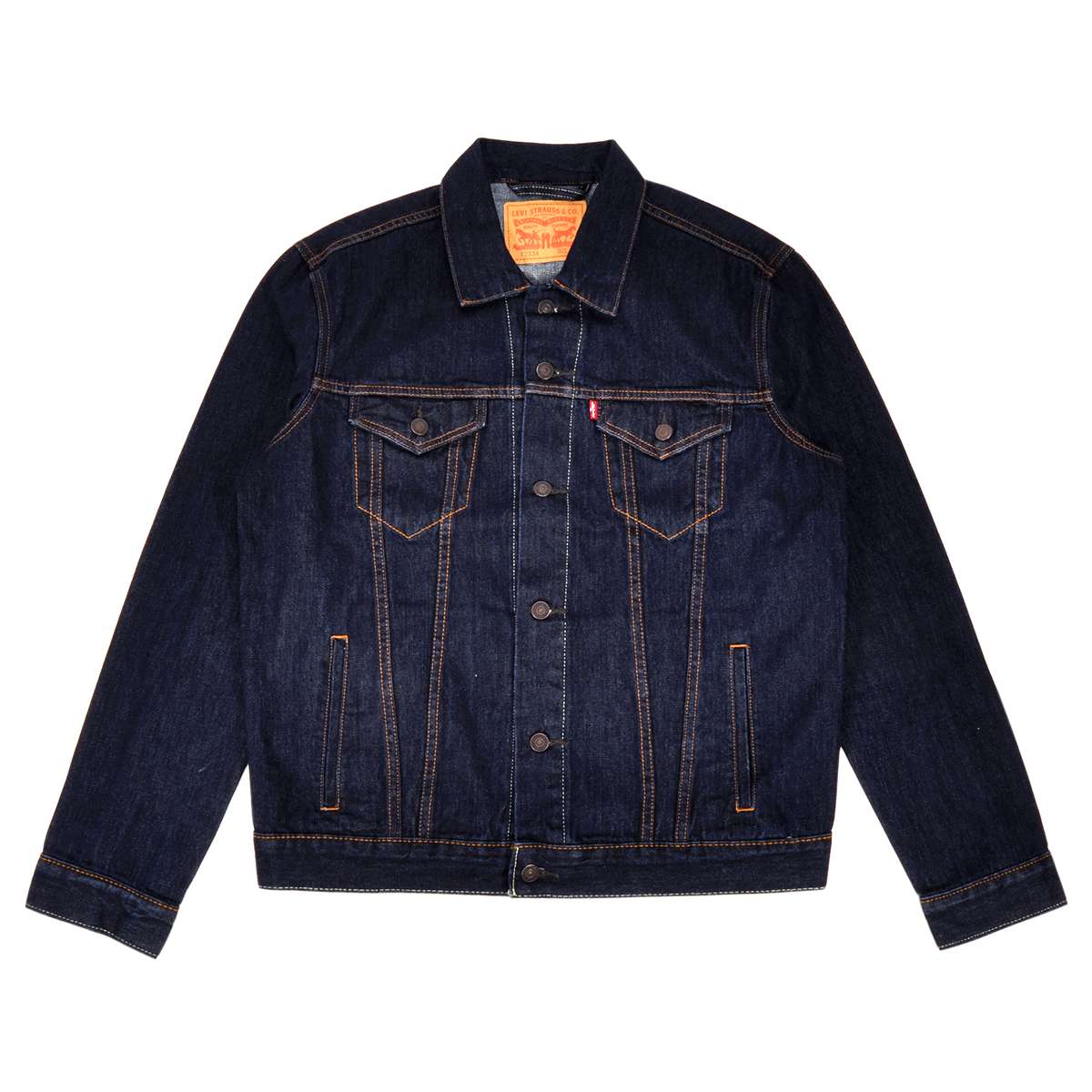 Levi’s Levi’s solid color lapel single-breasted classic denim jacket, same style for men and women