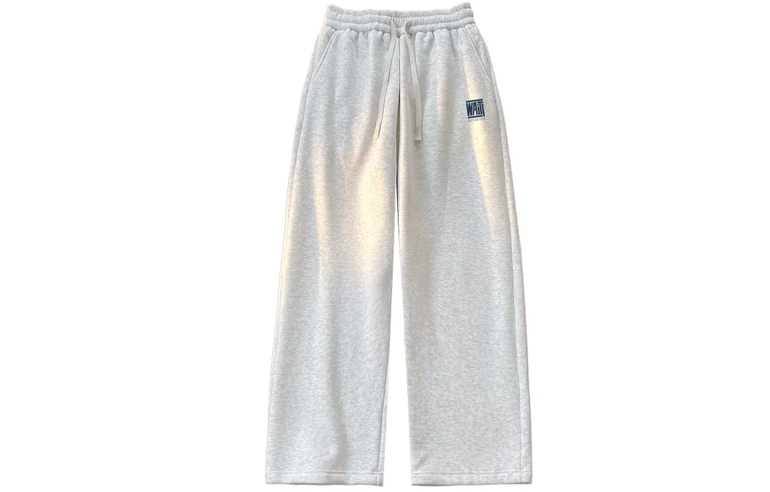 WARRIOR Casual Pants Unisex Thickened And Fleece Lined Wide Leg Pants