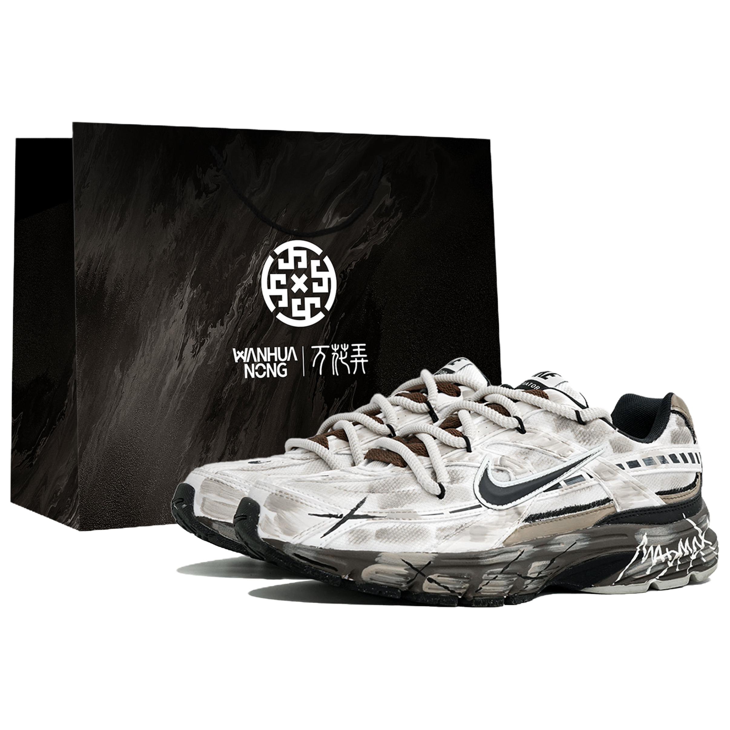 Nike Initiator Slip Resistant Abrasion Resistant Low top Running Shoes Men’s Gray Brown