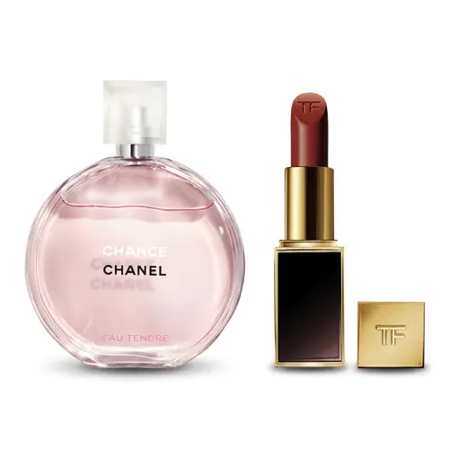 CHANEL Chanel, perfume, floral set, lipstick, 35 ml, Birthday gift