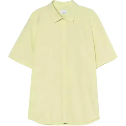 Burberry Shirts Men's Yellow Lapel Moderate Other