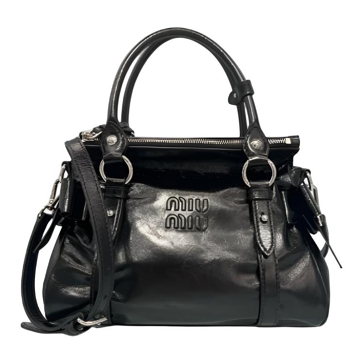 Женская сумка MIU MIU Ribbon (черная)
